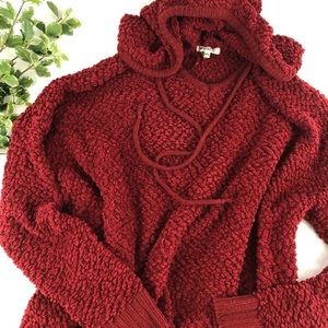 Miracle Burgandy/Red Popcorn Hoodie ⭐️ Great Condition!